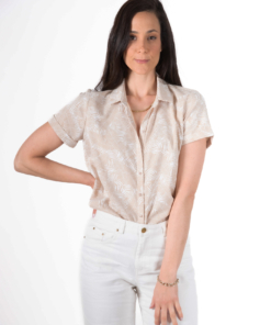 מכופתרת LUSH הדפס דקלים