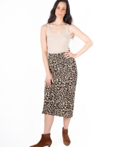 Alternative view of חצאית WILD הדפס חברבורות