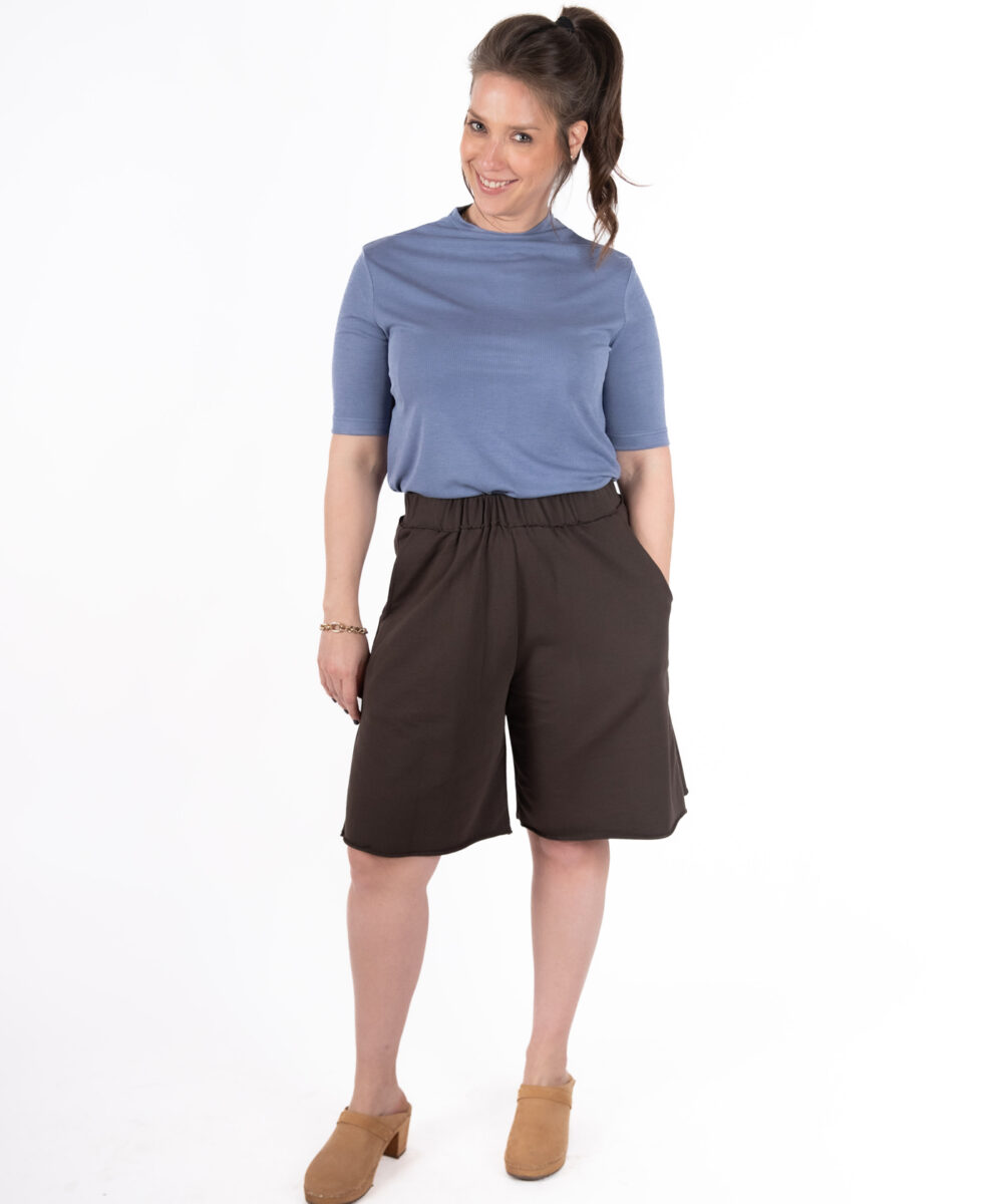 NO.23 מכנס ברמודה חום