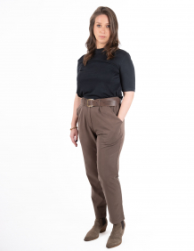 Alef Alef | אלף אלף - בגדי מעצבים | מכנסיים GAIA A טנסל חום