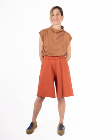 Alef Alef | אלף אלף - בגדי מעצבים | NO.23 מכנס ברמודה חמרה