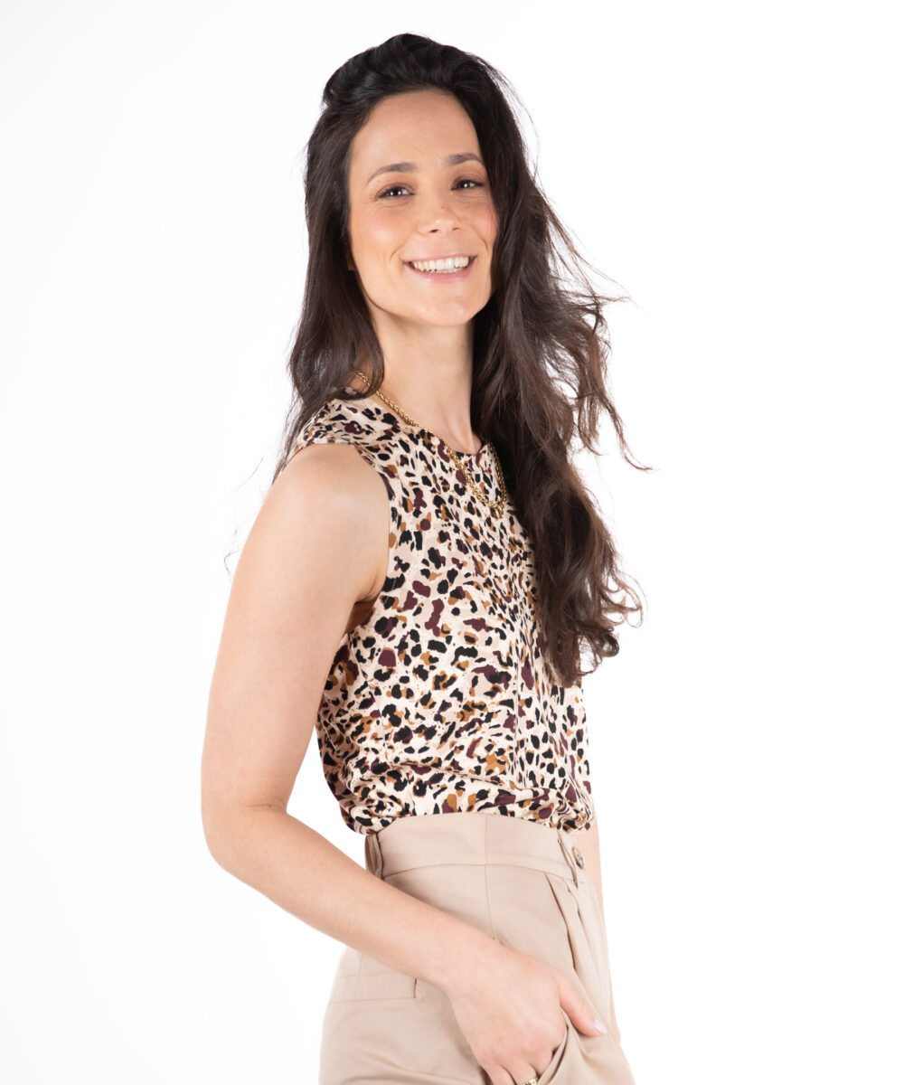 Alternative view of גופייה NO.6B פרינט כתמים