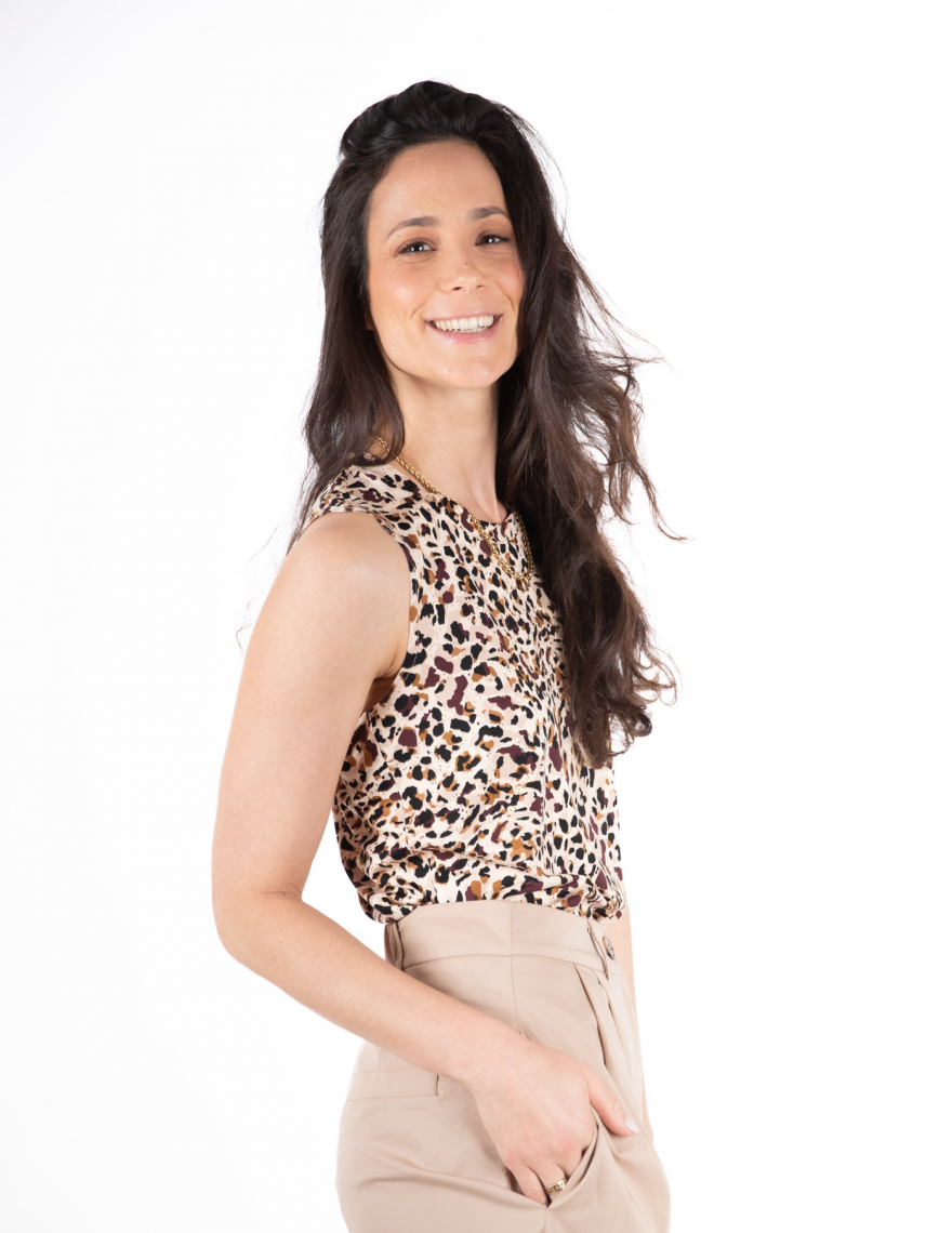 Alef Alef | אלף אלף - בגדי מעצבים | גופייה NO.6B פרינט כתמים Alef Alef | אלף אלף - בגדי מעצבים | גופייה NO.6B פרינט כתמים