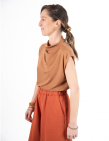 Alef Alef | אלף אלף - בגדי מעצבים | NO.39 גופיית רבידה קאמל