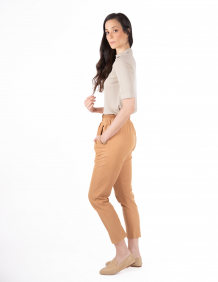 Alef Alef | אלף אלף - בגדי מעצבים | מכנסיים GAIA A טנסל קאמל