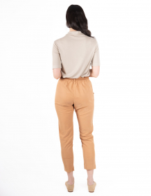 Alef Alef | אלף אלף - בגדי מעצבים | מכנסיים GAIA A טנסל קאמל