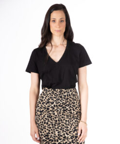 NO.17A  טי שרט וי שחור