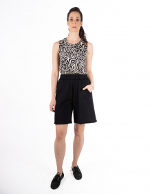 Alef Alef | אלף אלף - בגדי מעצבים | NO.23 מכנס ברמודה שחור