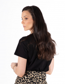 Alef Alef | אלף אלף - בגדי מעצבים | NO.17A  טי שרט וי שחור