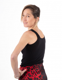 Alef Alef | אלף אלף - בגדי מעצבים | NO.57 גופייה צמודה שחור